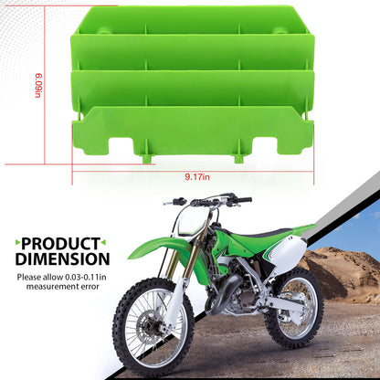 2X Radiator Shroud Guard for Kawasaki KX125 KX250  Green