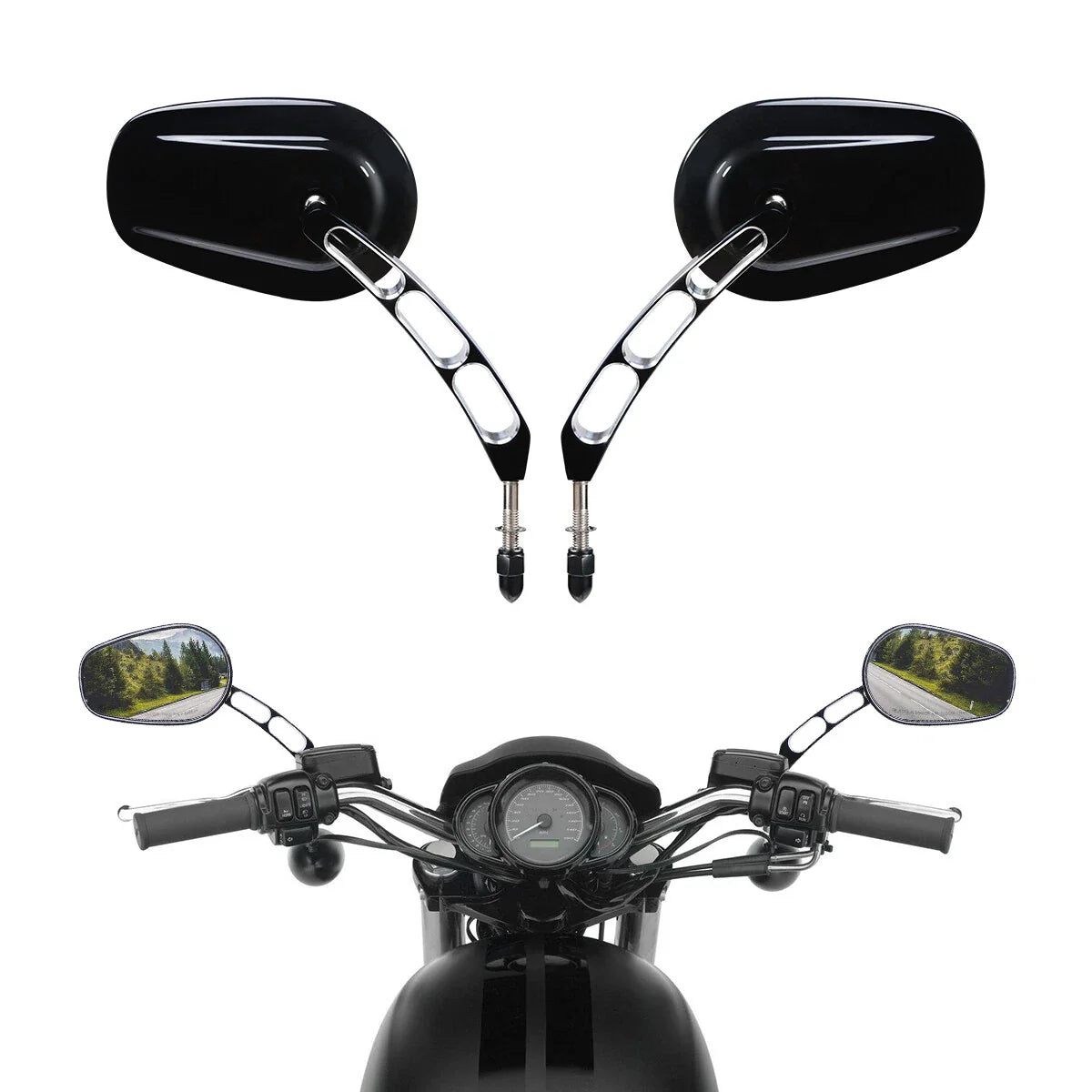 Rearview Mirrors for Harley Street 500/750 Sportster XL