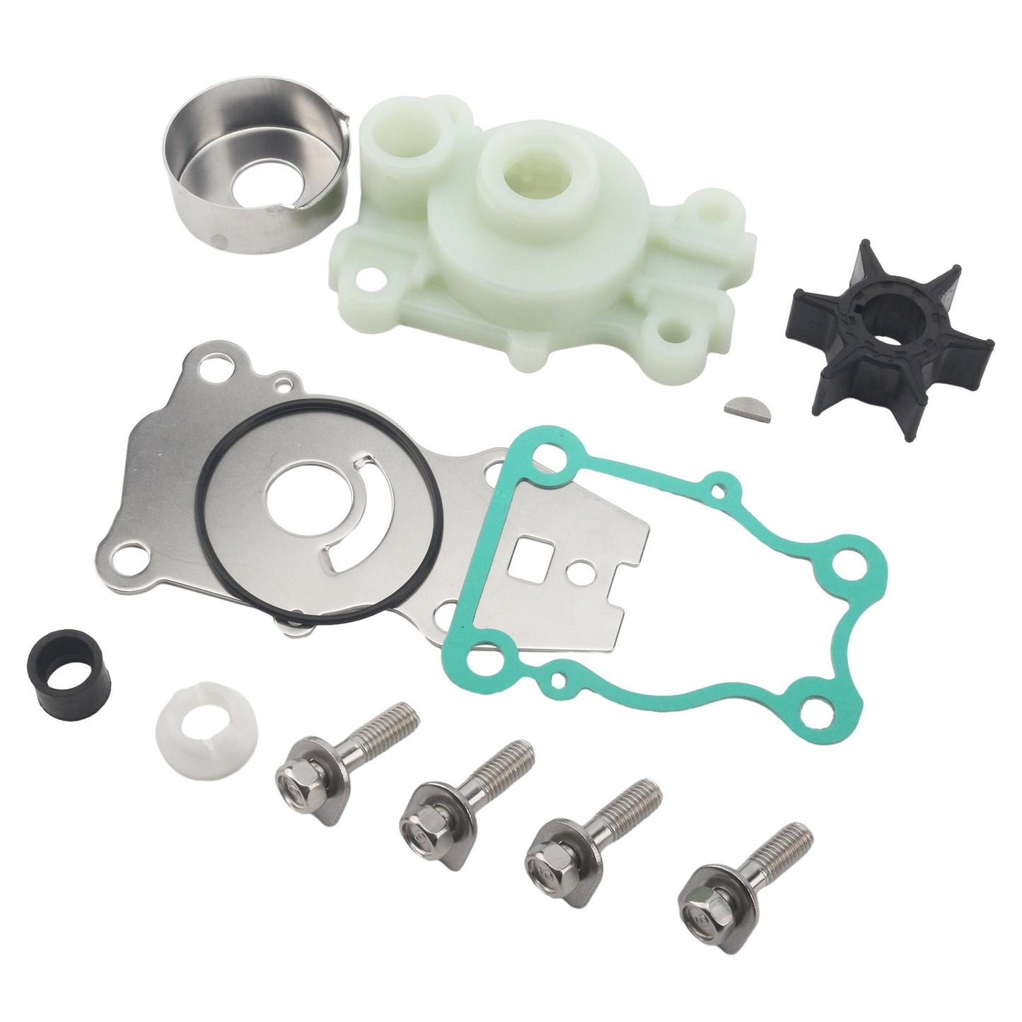 Water Pump Impeller Kit for Yamaha 25 30 40 hp 4-Stroke Outboard (1996–2023)