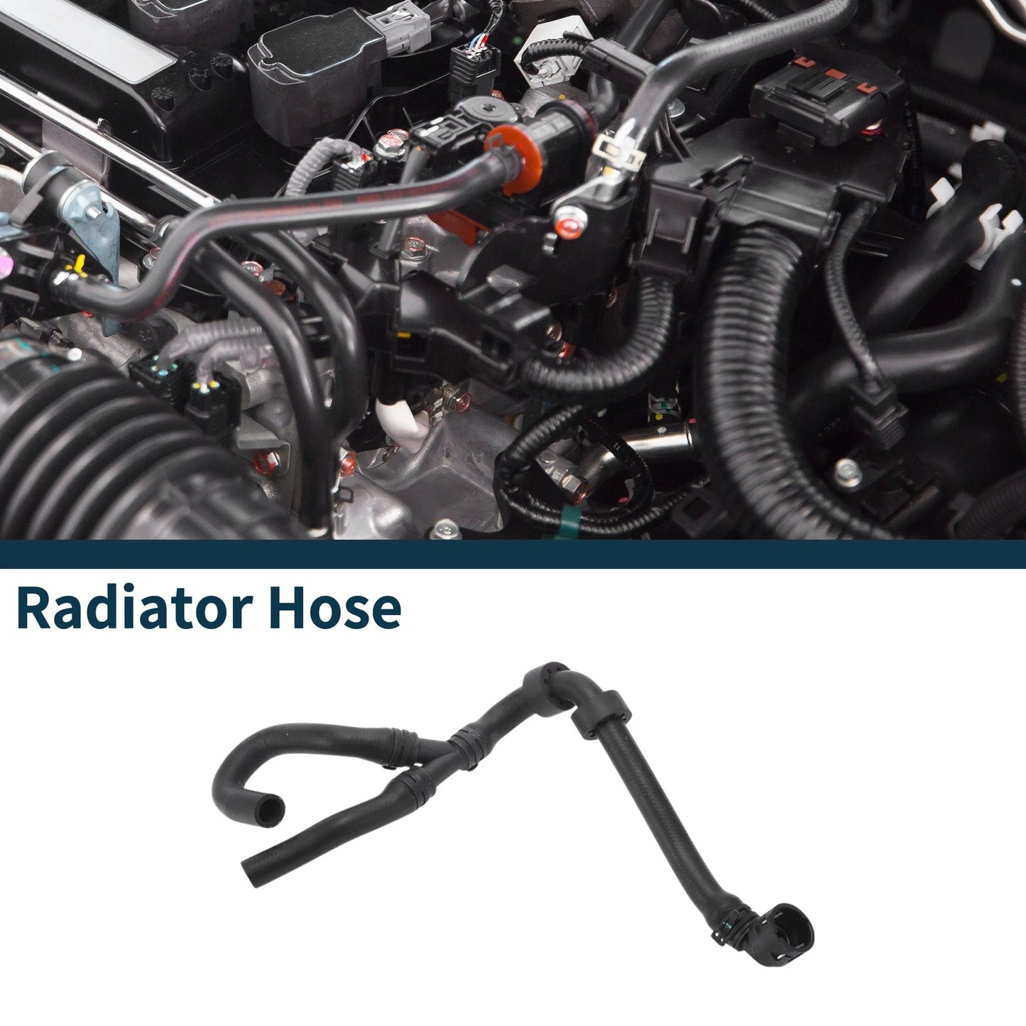 Radiator Hose for Skoda Superb (2015–2024) Rubber Plastic Metal Black