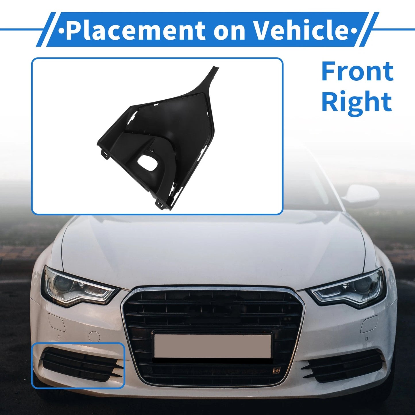 1 Pc Fog Light Grill for Buick Encore GX (2020–2023) No. 42740453 Black