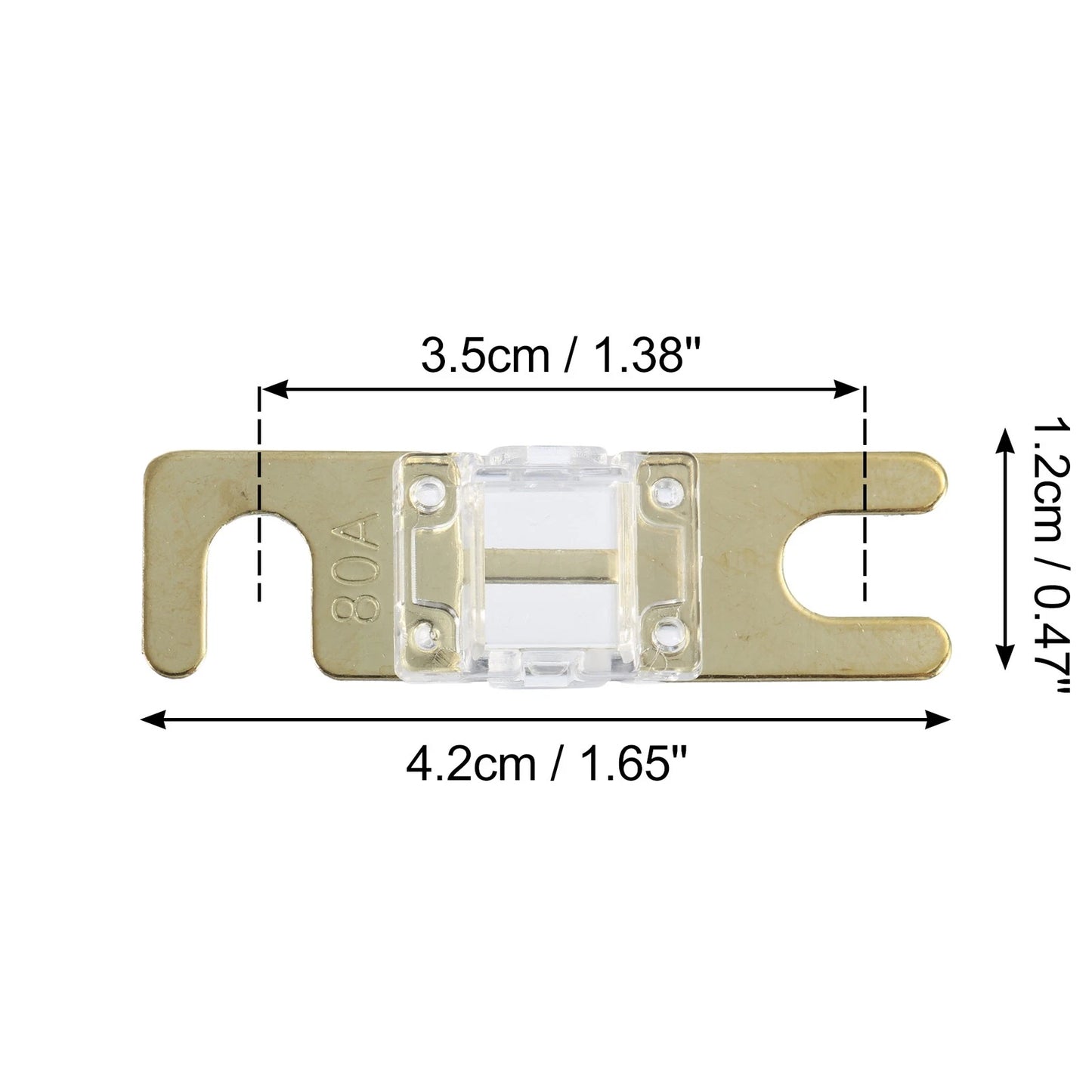 10pcs 80A AFS Mini ANL Fuse for Car Truck Motorcycle Boat Audio
