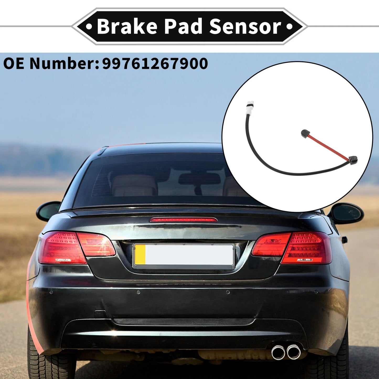 1pc Brake Pad Wear Sensor for Porsche Boxster 987 S (2005–2012) No. 99761267900