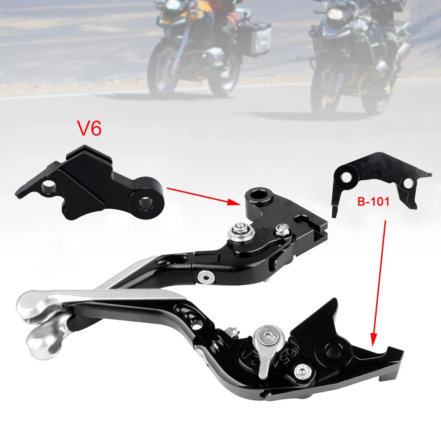 Adjustable Brake Clutch Levers for Yamaha XSR900 MT-09 (2024–2025) Silver