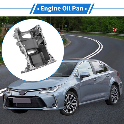 1 Pc Engine Oil Pan for Toyota Corolla (2009–2019) No.114200T020 Aluminum