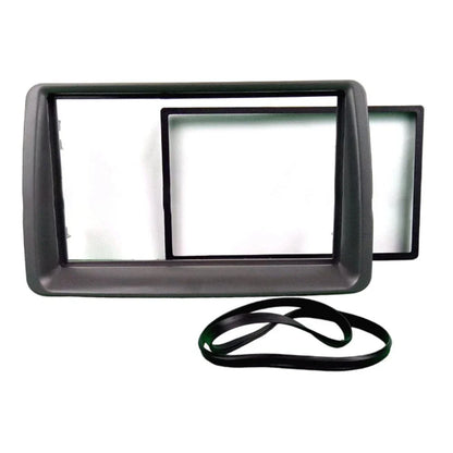 Stereo Trim Kit 2 DIN Fascia ABS Construction Supports Aftermarket Head Units