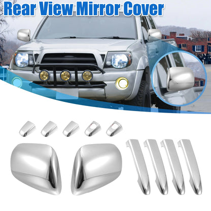 Set of 4 Chrome Plated Mirror Cover Door Handle Covers for Toyota
