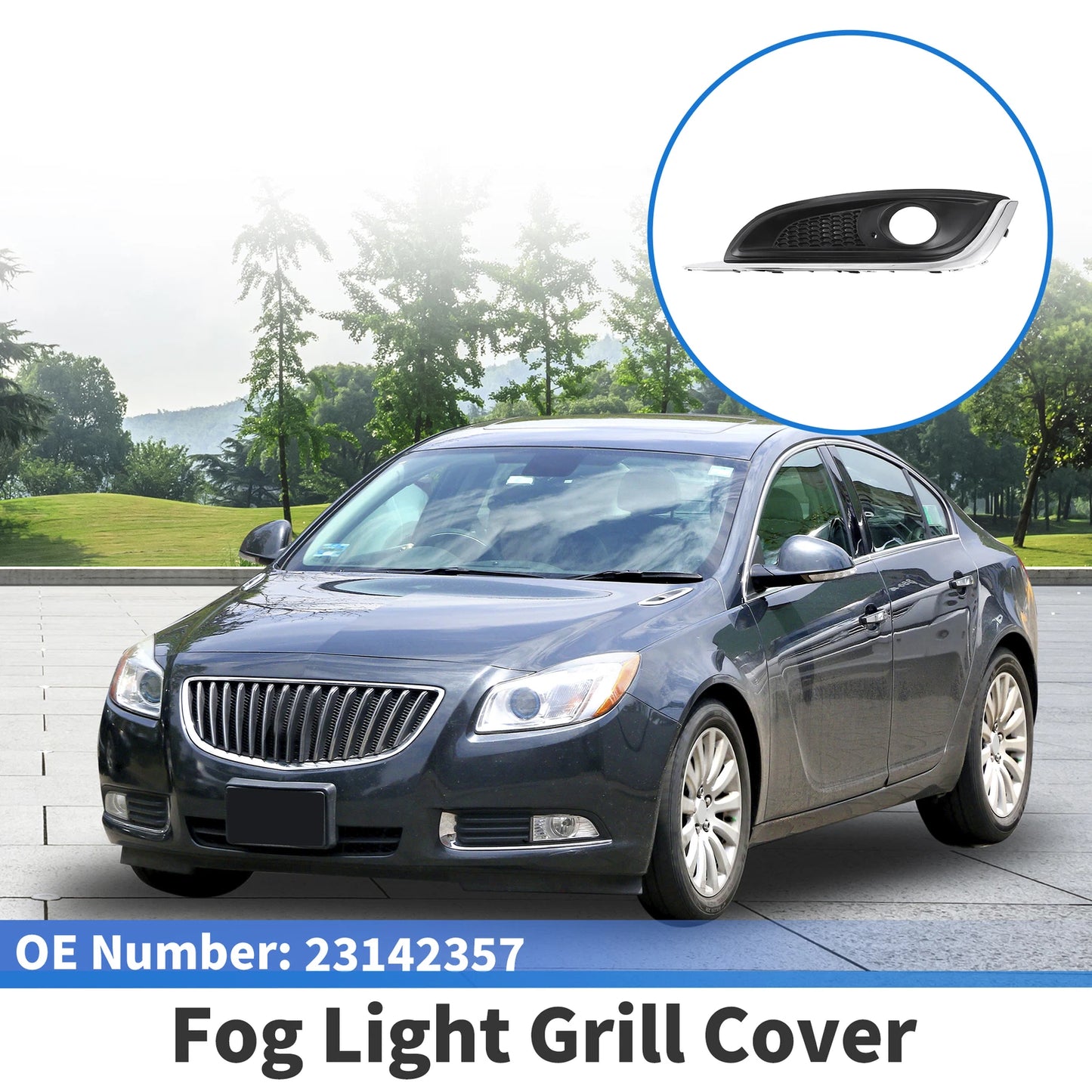 1 Pc Fog Light Grill for Buick Regal (2014–2017) No. 23142357