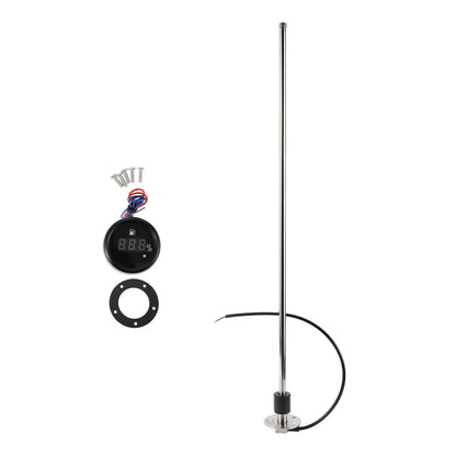 Fuel Sending Unit and Gauge Kit 0-190 Ohm 750mm for Boat Car