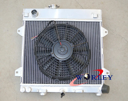 Aluminum Radiator with Fan for BMW E30 M10 316i 318i (1982–1991)