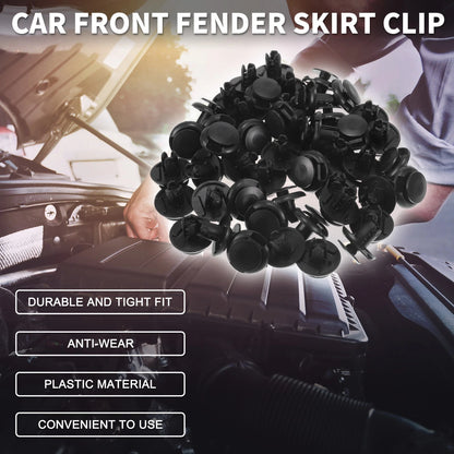 50 Pcs Front Fender Skirt Clip for Honda Civic (2013–2021) & Honda Fit (2015–2021)