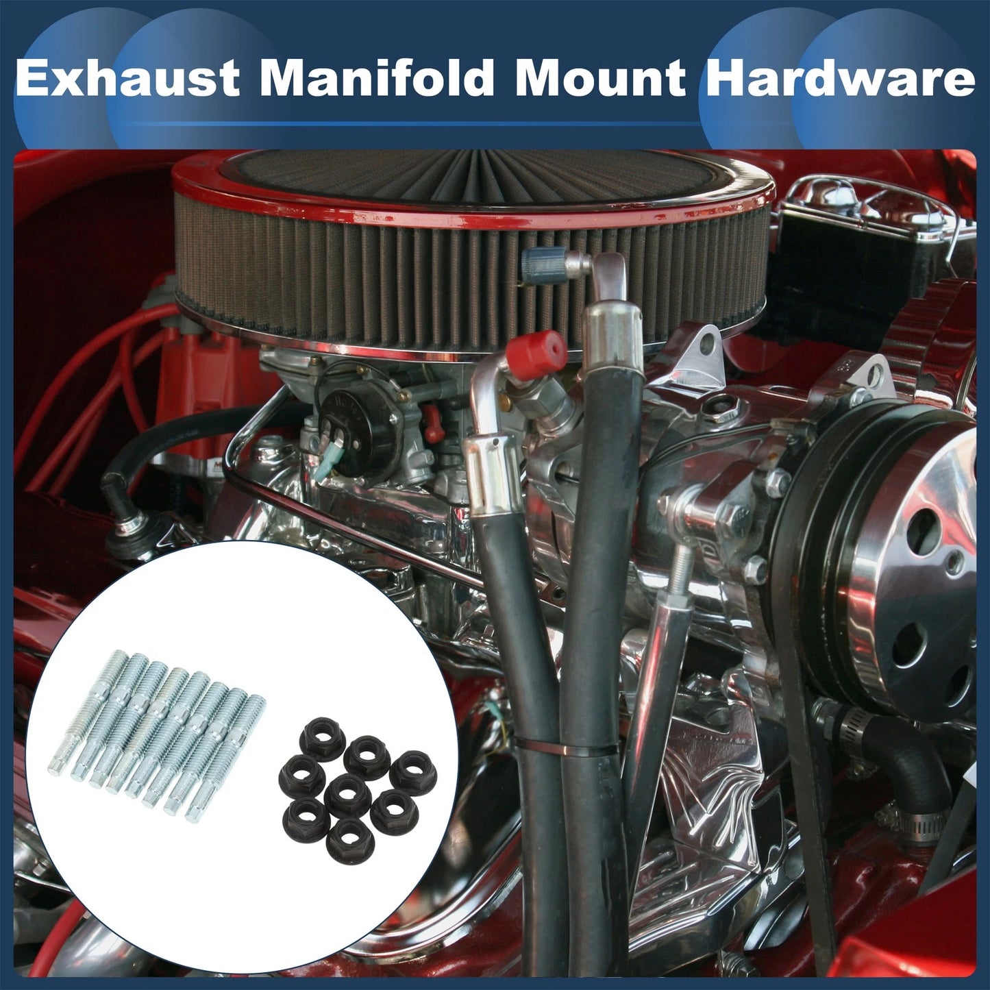 Exhaust Manifold Mount Hardware Bolt Kit No.W701706S2 for Ford Expedition (1997–2002)