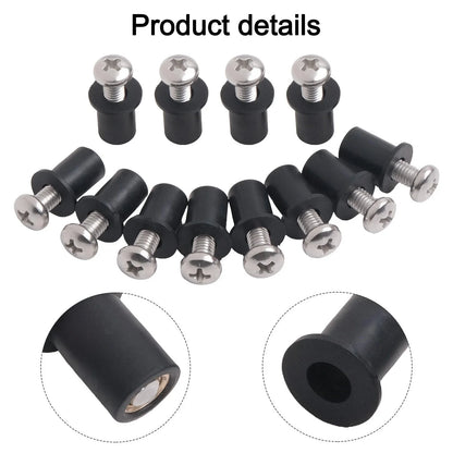 Stainless Steel Screws & Nuts / 12PCS / Screws and Nuts for Kayaks Canoes Boats