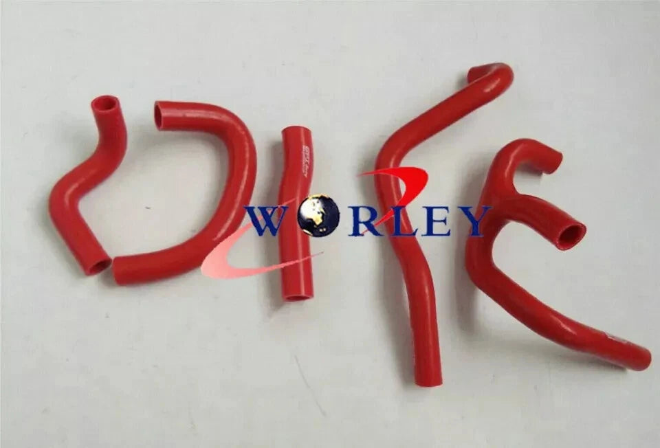 Silicone Hoses Set of 2 for Suzuki RGV250 VJ22 (1991–1996) & Aprilia RS250 (1996–2002) RED