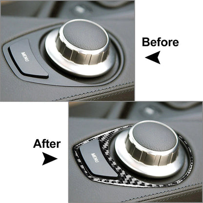 Carbon Fiber FM Switch Panel Cover for BMW 6 Series E63 E64 (2004-2010)