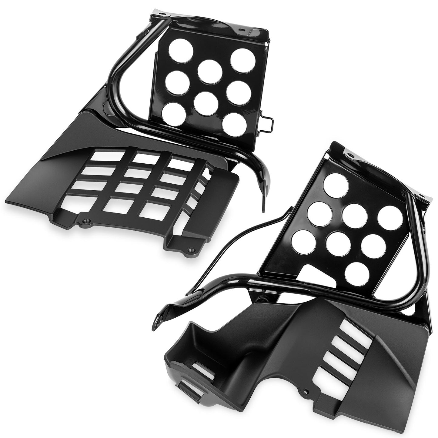 Black Heel Guards Footrest for Yamaha Banshee 350 (1990–2006)