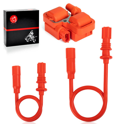 Ignition Coil & Spark Plug Wire Cap for Polaris Scrambler Sportsman (2015–2023)