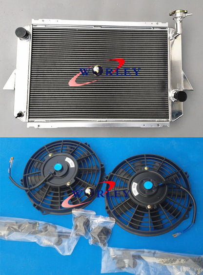 52mm Aluminum Radiator with Fan for Nissan Patrol MQ P40 (1980–1987)