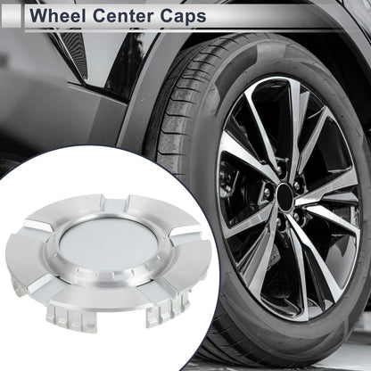 Wheel Center Caps for Chevrolet Silverado 1500 (2007-2013) Silver Plastic