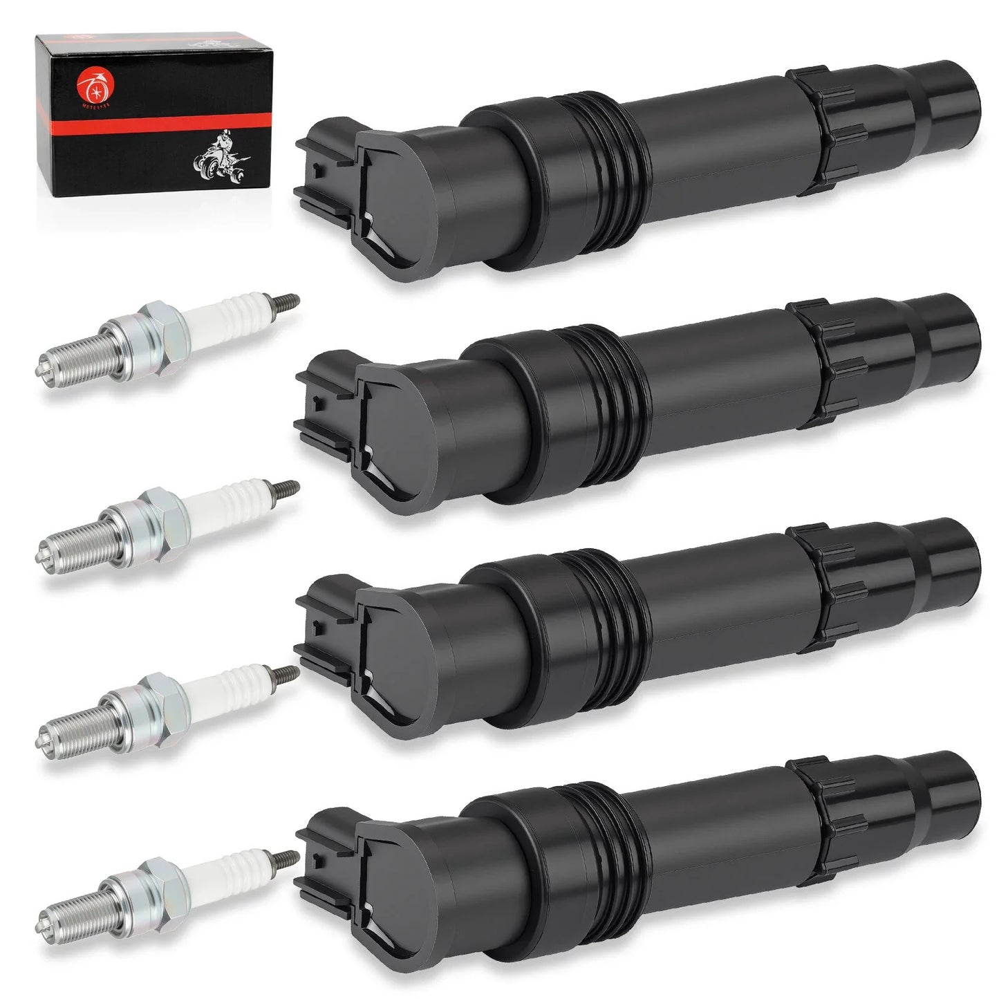 4 x Coils Iridium Spark Plugs for Suzuki Hayabusa GSX1300R (1999–2021)