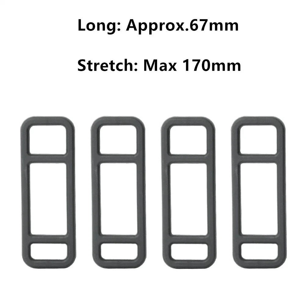4 x 67MM Long 24MM Wide Driving Recorder Silicone Strap for DVR