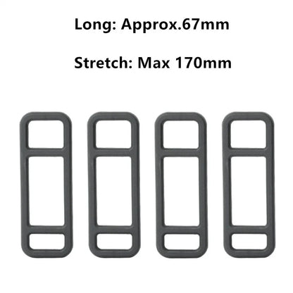 4 x 67MM Long 24MM Wide Driving Recorder Silicone Strap for DVR