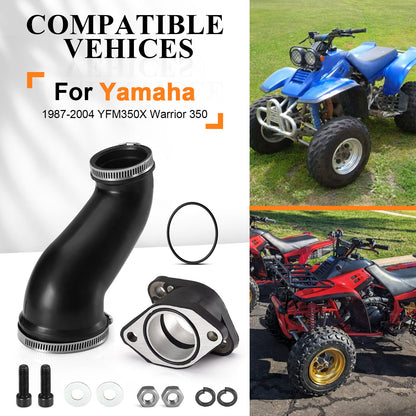 Air Box Cleaner Joint with Carburetor Intake Boot for Yamaha Warrior 350 (1997–2004)
