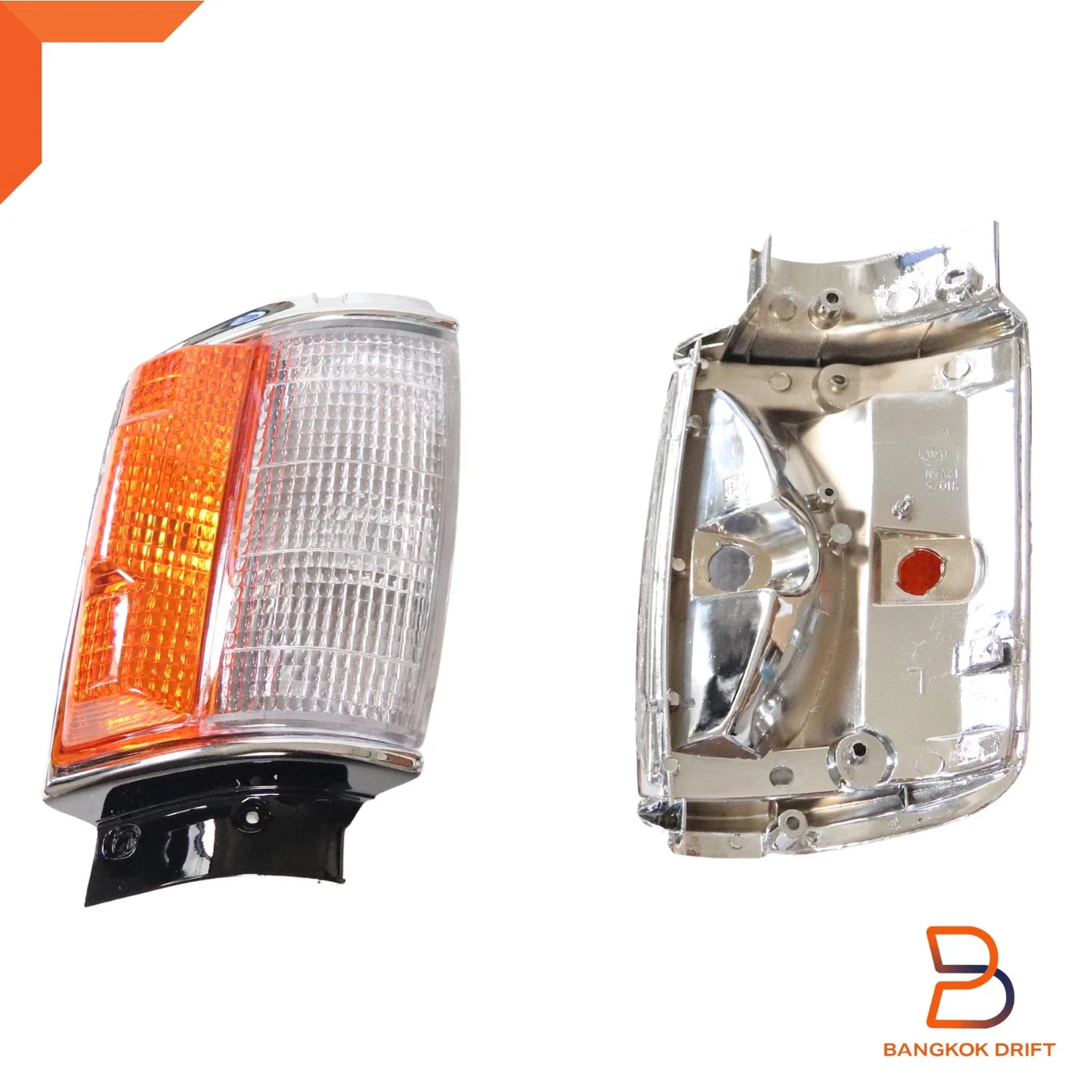 Side Repeater Light Lamp Chrome Rim for Toyota Hilux LN60 LN65 (2015-2020)