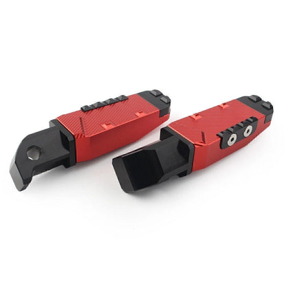 CNC Rear Passenger Footrests Foot Pegs Red for Yamaha FZ1 YZF R3 (2006–2020)