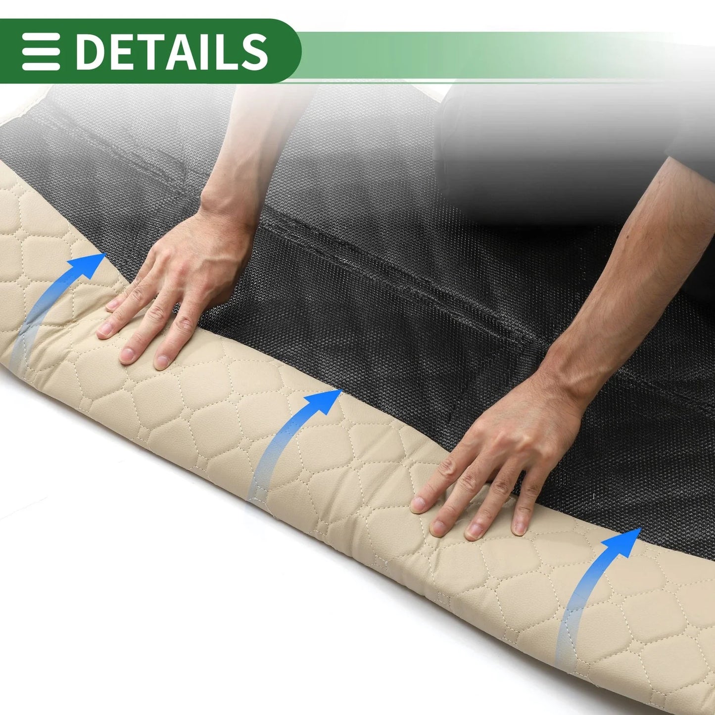 Cargo Liner Rear Trunk Mat for Honda CR-V 2002-2006 3D Circular Pattern Beige