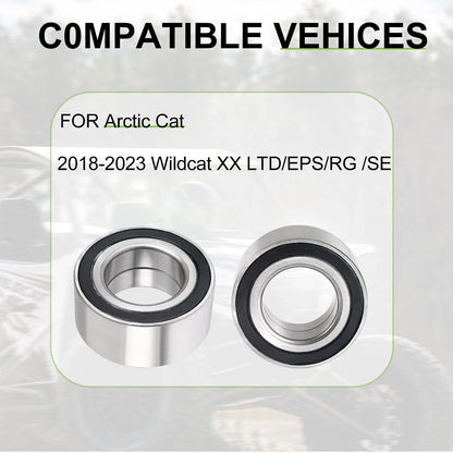 2 x Wheel Bearing for Arctic Cat Wildcat XX (2018–2023)