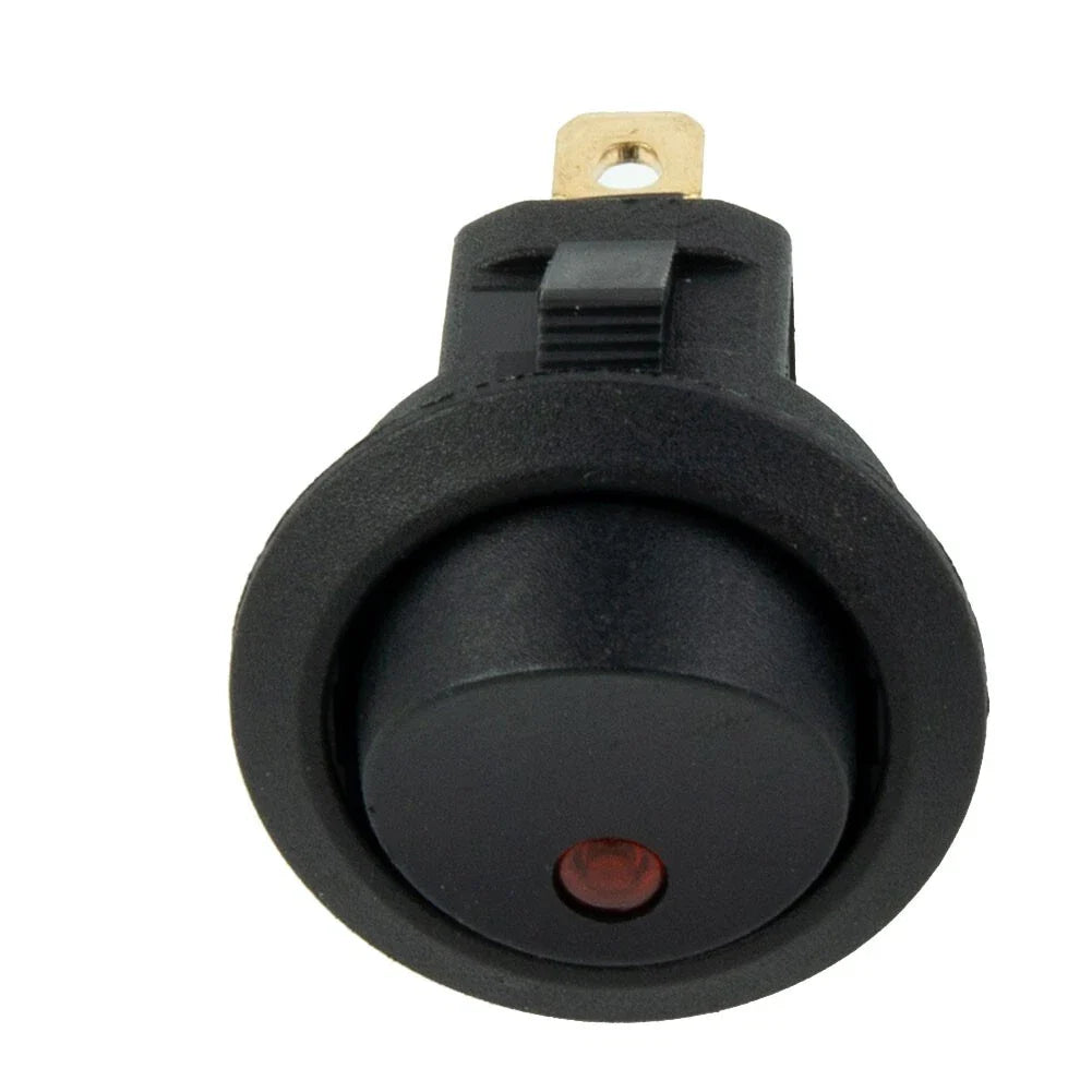 SPST Switch / 12V 10A / Rocker Red LED Light Fittings for Car Boat