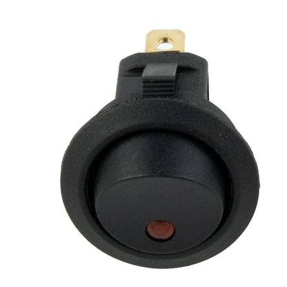 SPST Switch / 12V 10A / Rocker Red LED Light Fittings for Car Boat