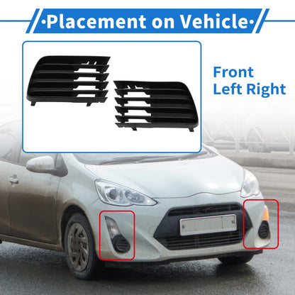 Set of 2 Fog Light Grills No. 5311347030 for Toyota Prius (2004–2009)