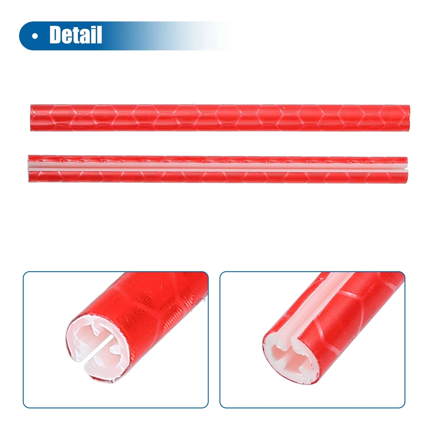 36 Pcs Reflective Bicycle Reflectors for Bike (ABS Red)