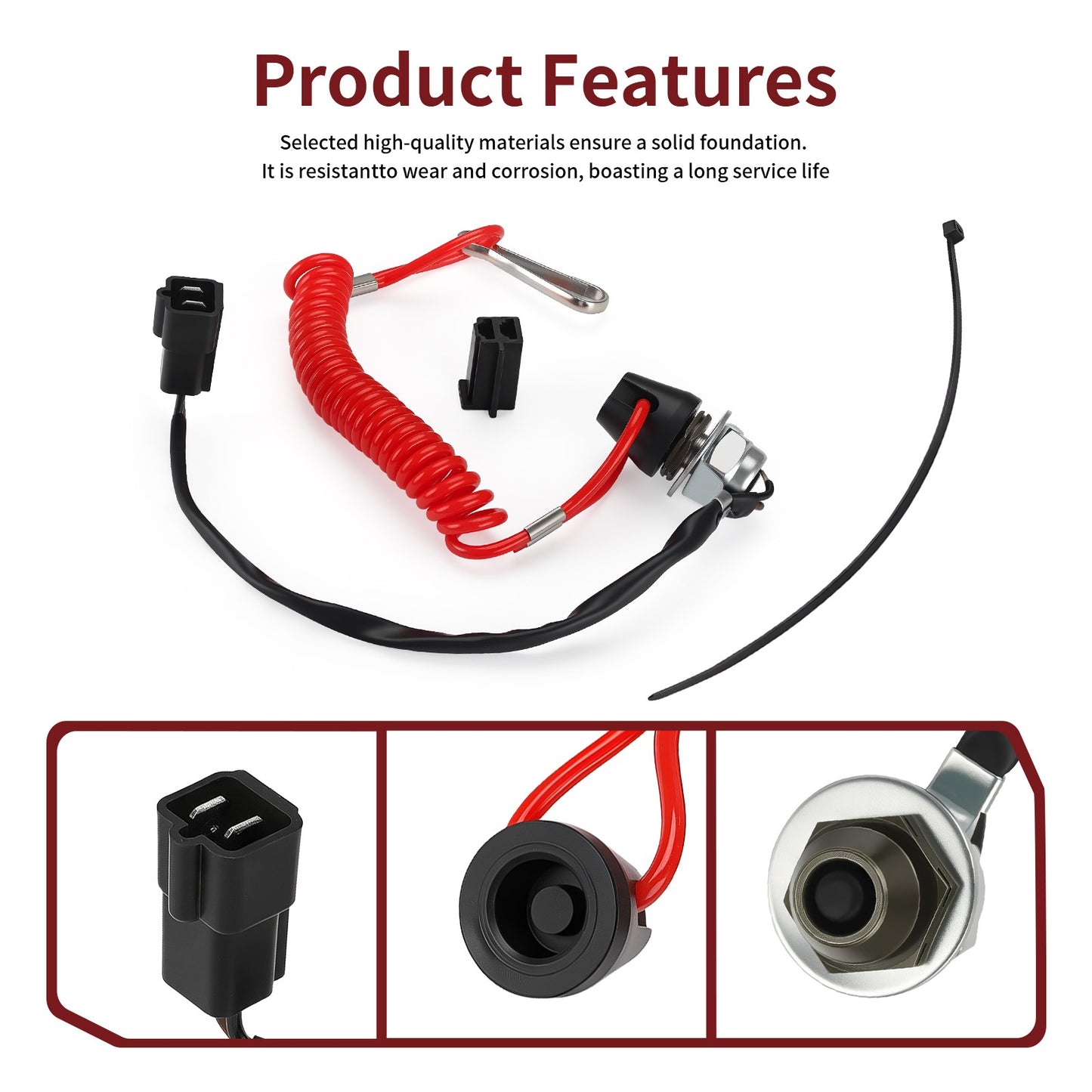 Tether Kill Run Switch for Polaris Snowmobile (440–600)