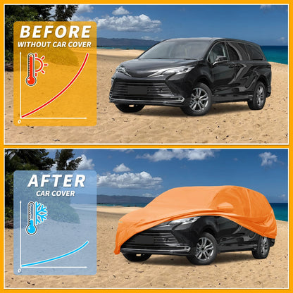 Waterproof All Weather Car Cover for Toyota Sienna (2011–2023)
