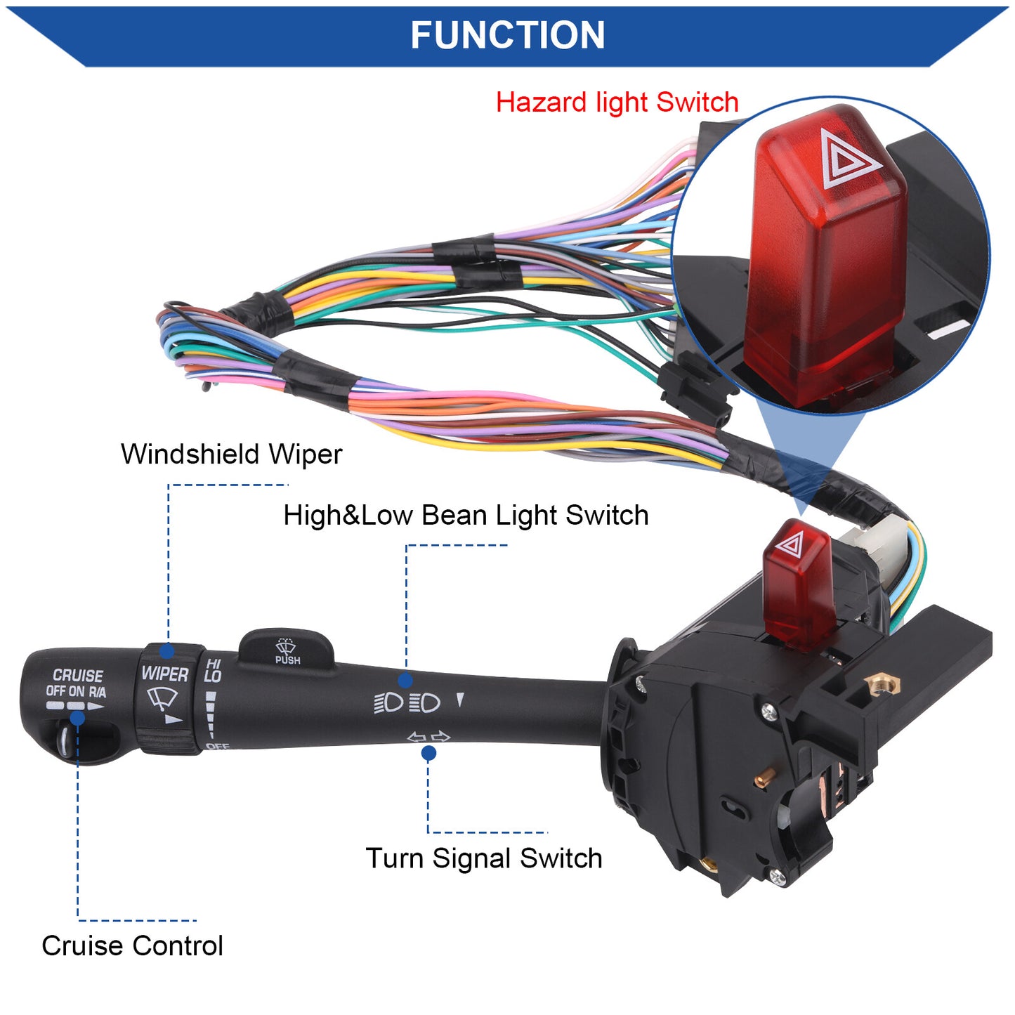 Turn Signal Switch for Chevy GMC Cadillac (1999–2002)