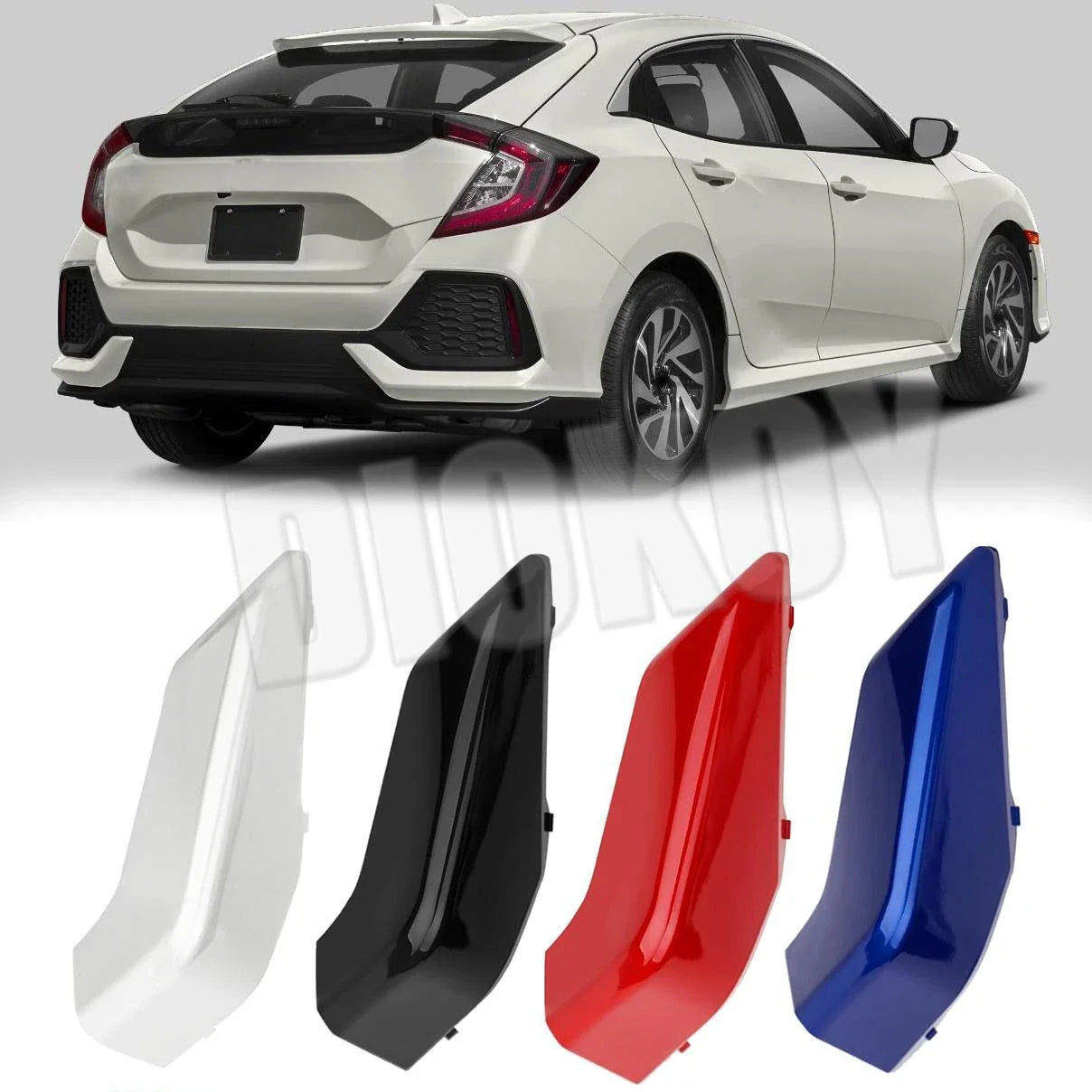 Rear Bumper Tow Hook Hole Eye Cover Cap for Honda Civic (2017–2021)