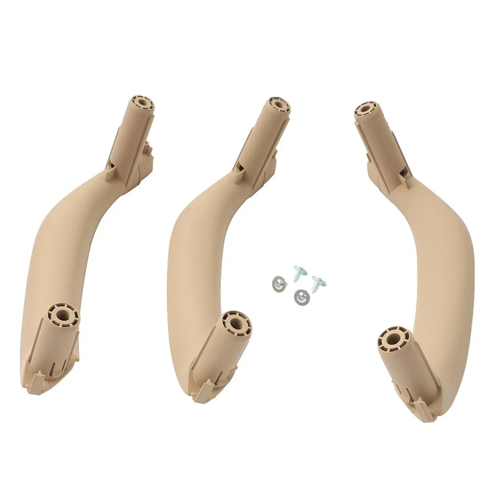 3 x Interior Door Pull Handle Trim Cover Beige for BMW X5 X6 (2014-2018)