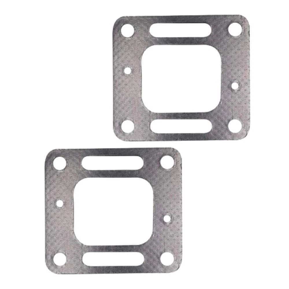 Set of 2 Exhaust Center Riser Elbow Manifold Gaskets for Mercruiser 4.3 5.0 5.7 350