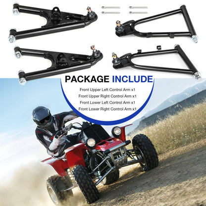 Set of 2 Front Upper Lower Control A-Arms for Yamaha Banshee 350 (1987–2006)