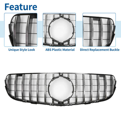 Front Upper Bumper Grille for Mercedes-Benz GLC250 (2017-2018)