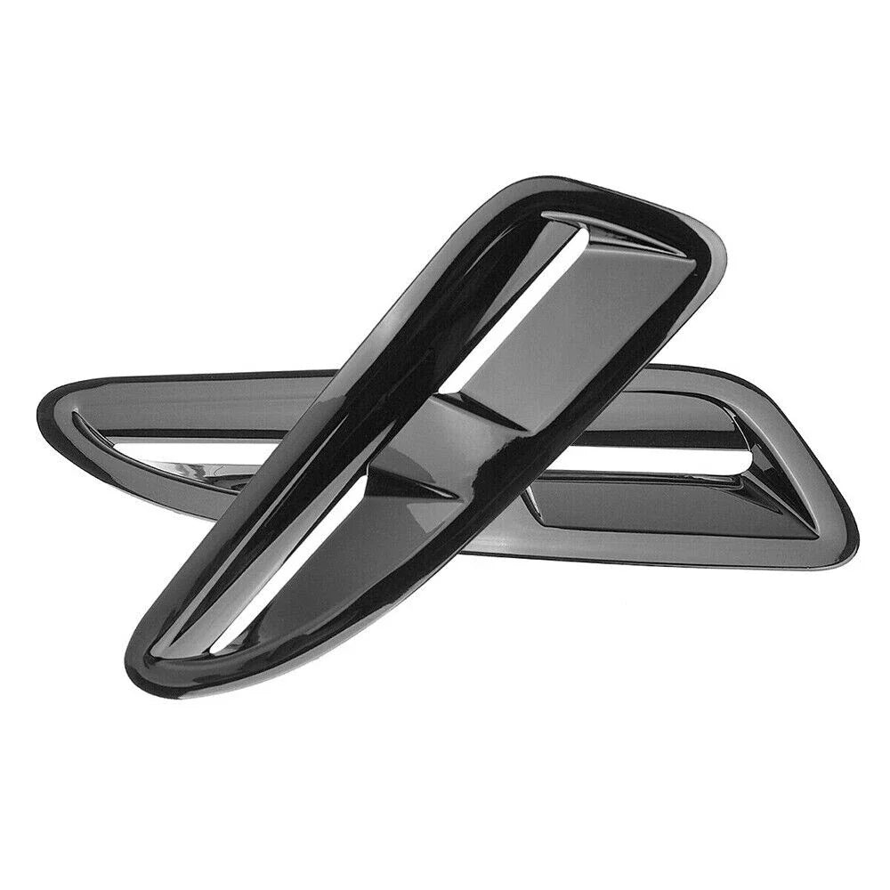 ABS Plastic Front Bonnet Vents Gloss Black for Jaguar XKR XK8 (2002-2009)