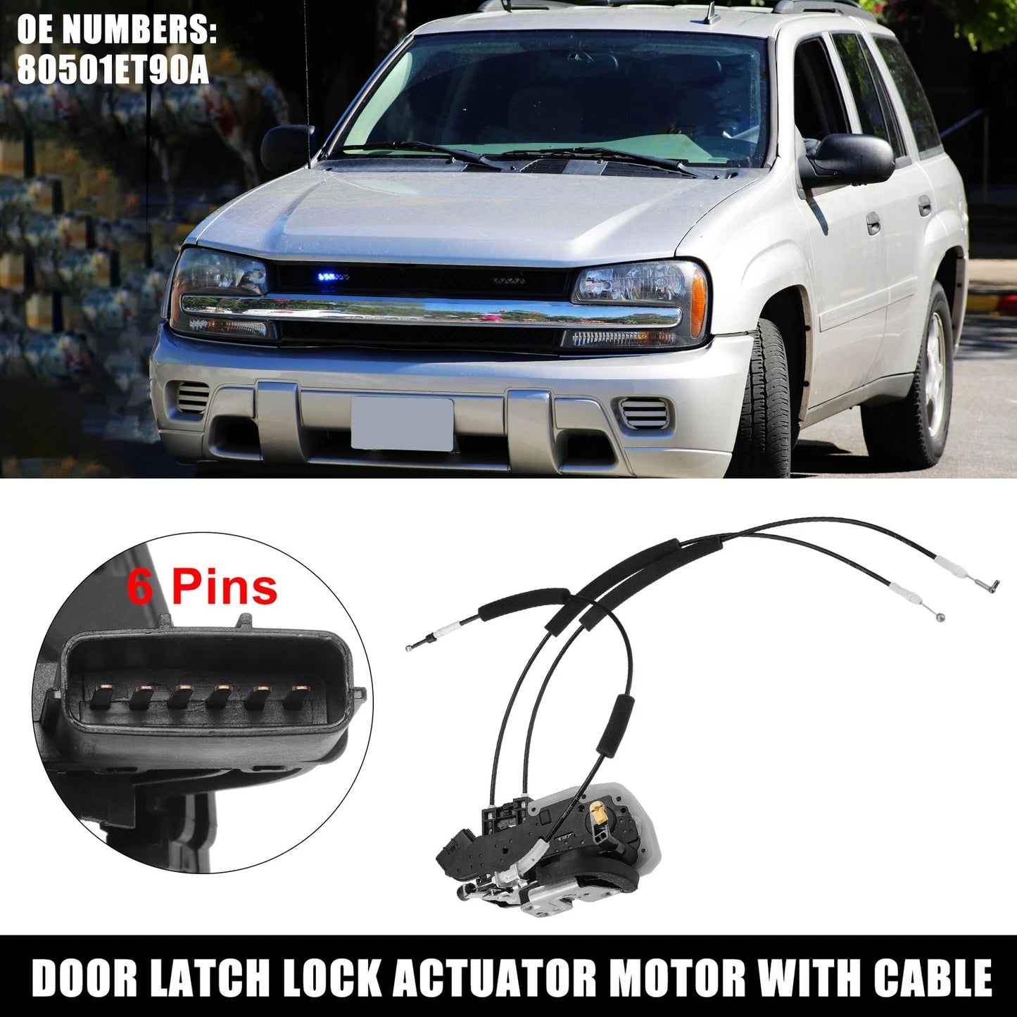 Front Left Door Latch Lock Actuator Motor for Nissan Sentra (No. 80501ET90A)