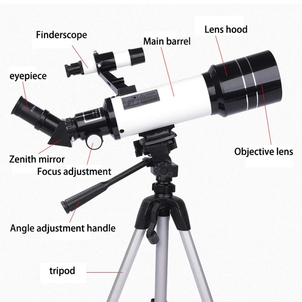 70mm Aperture 400mm Focal Astronomical Refracting Telescope for Sale