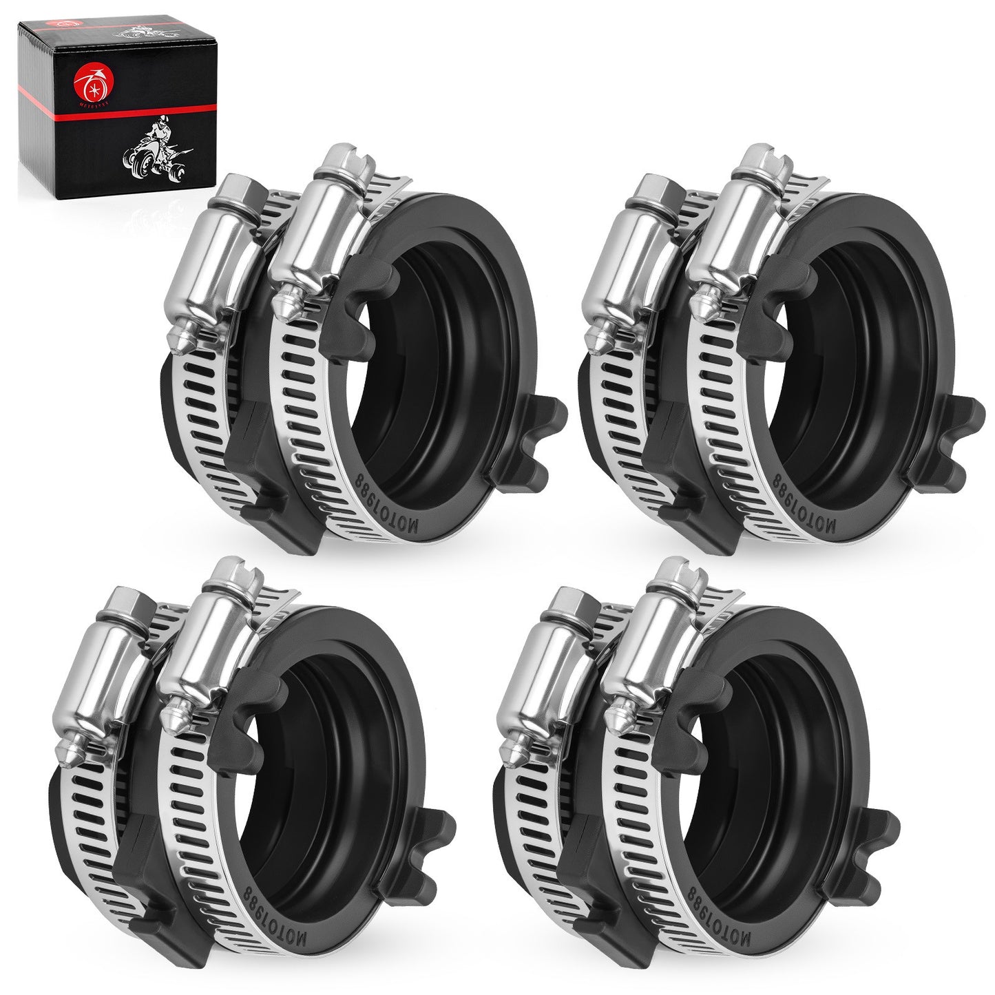 Set of 4 Carburetor Intake Manifold Boots for Honda ST1100 (1991–2003)