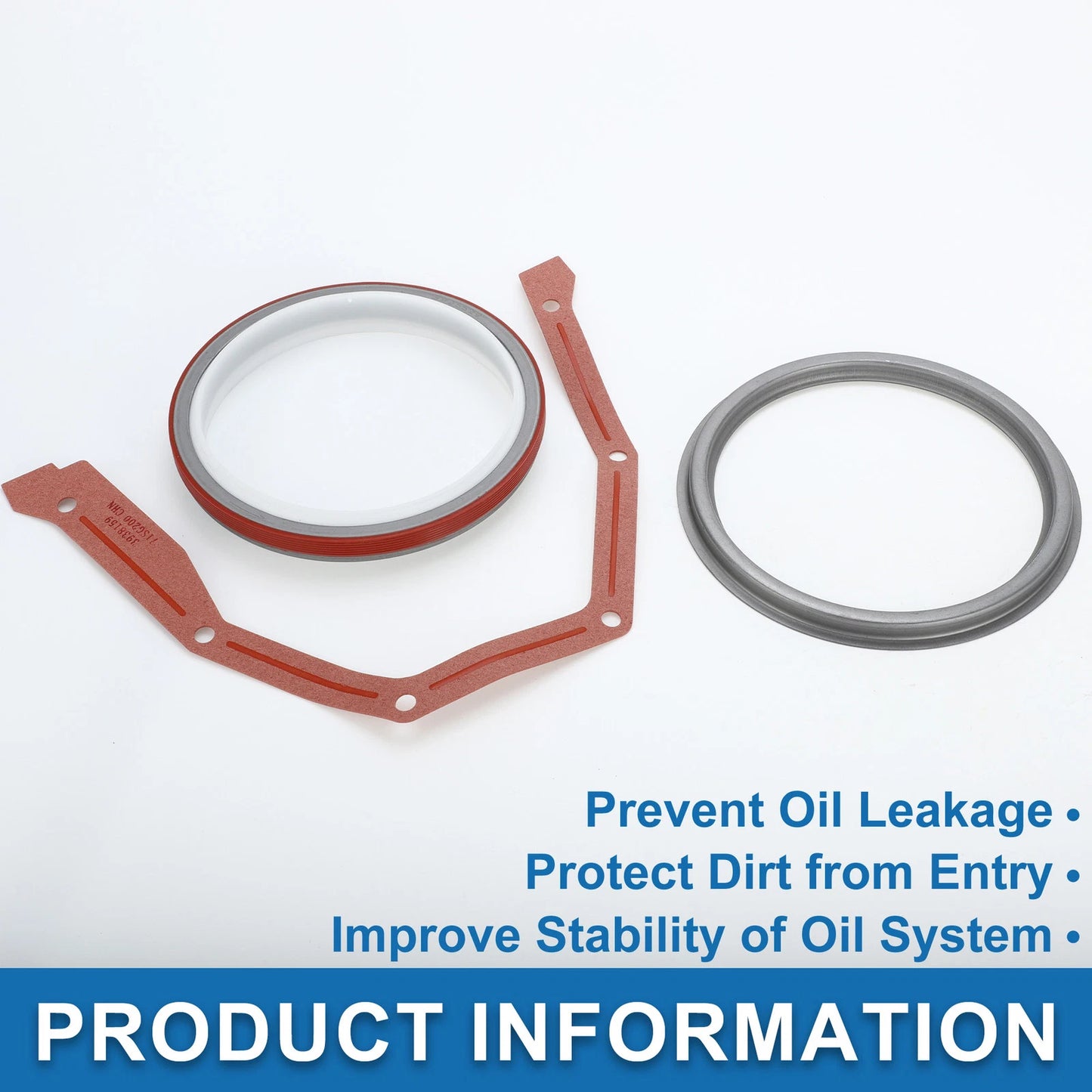 Rear Crankshaft Oil Seal w/ Sleeve Kit for Dodge 12V 24V 4B 4BT 6B 6BT P7100