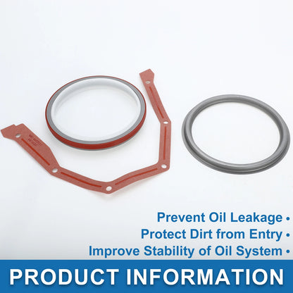 Rear Crankshaft Oil Seal w/ Sleeve Kit for Dodge 12V 24V 4B 4BT 6B 6BT P7100
