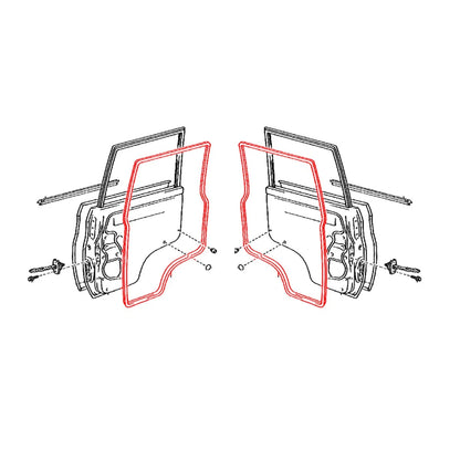 Rear Door Weatherstrip for Toyota Land Cruiser HZJ79 KZJ78 LJ79 VDJ76